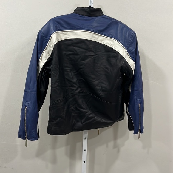 Nbd Women's Black Oversized Racing Leather Moto Jacket - Picture 6 of 6